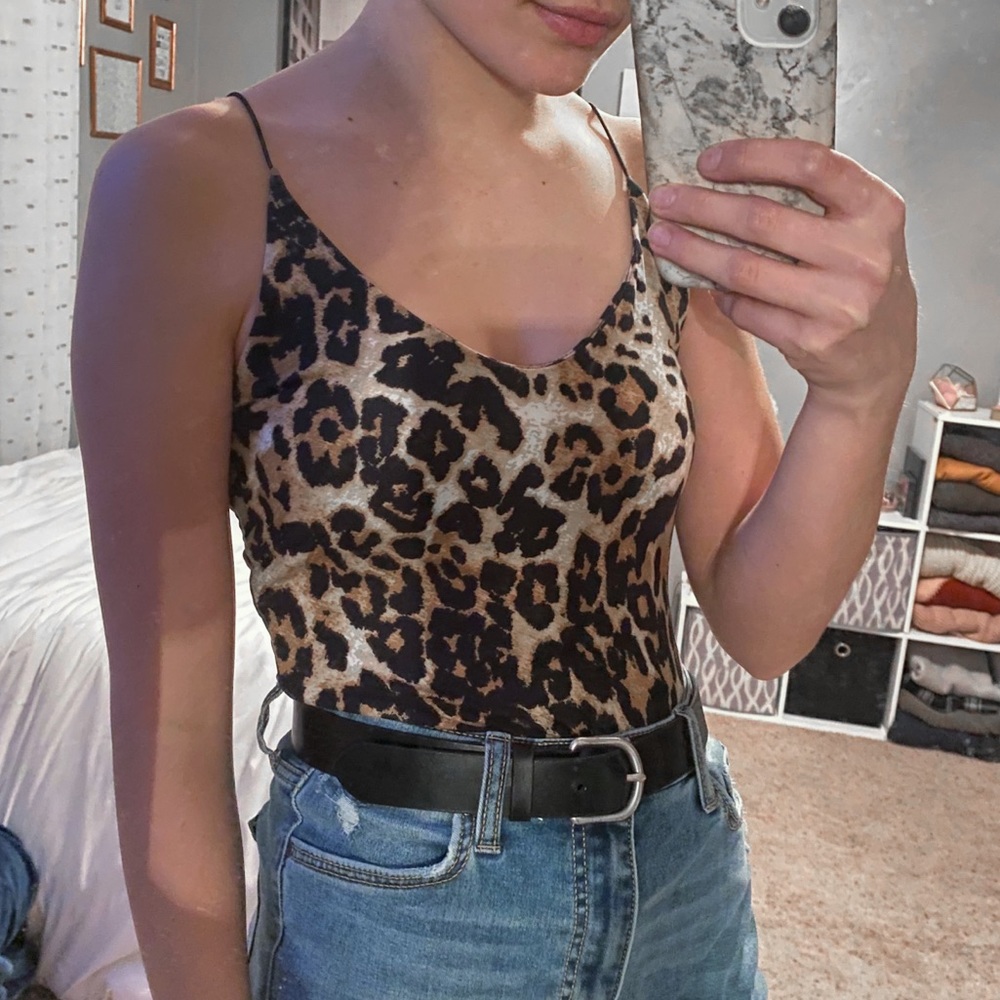 Gaze Cheetah Print Bodysuit S